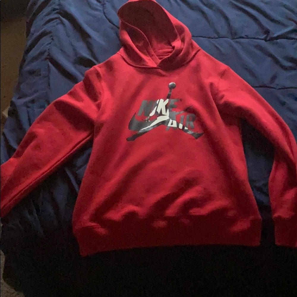 Nike air red hoodie